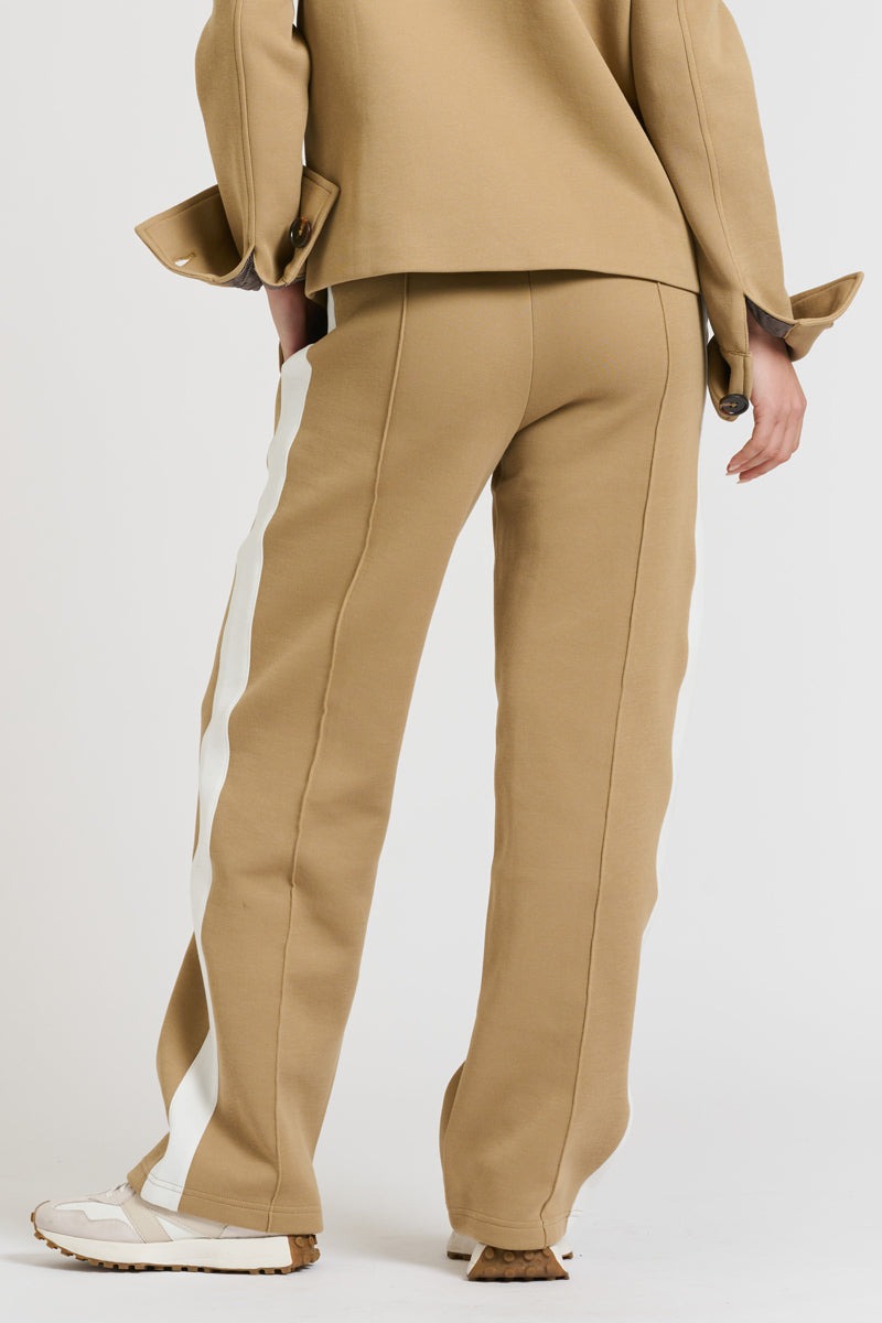 Lola Ivory Stripe Pant | Caramel