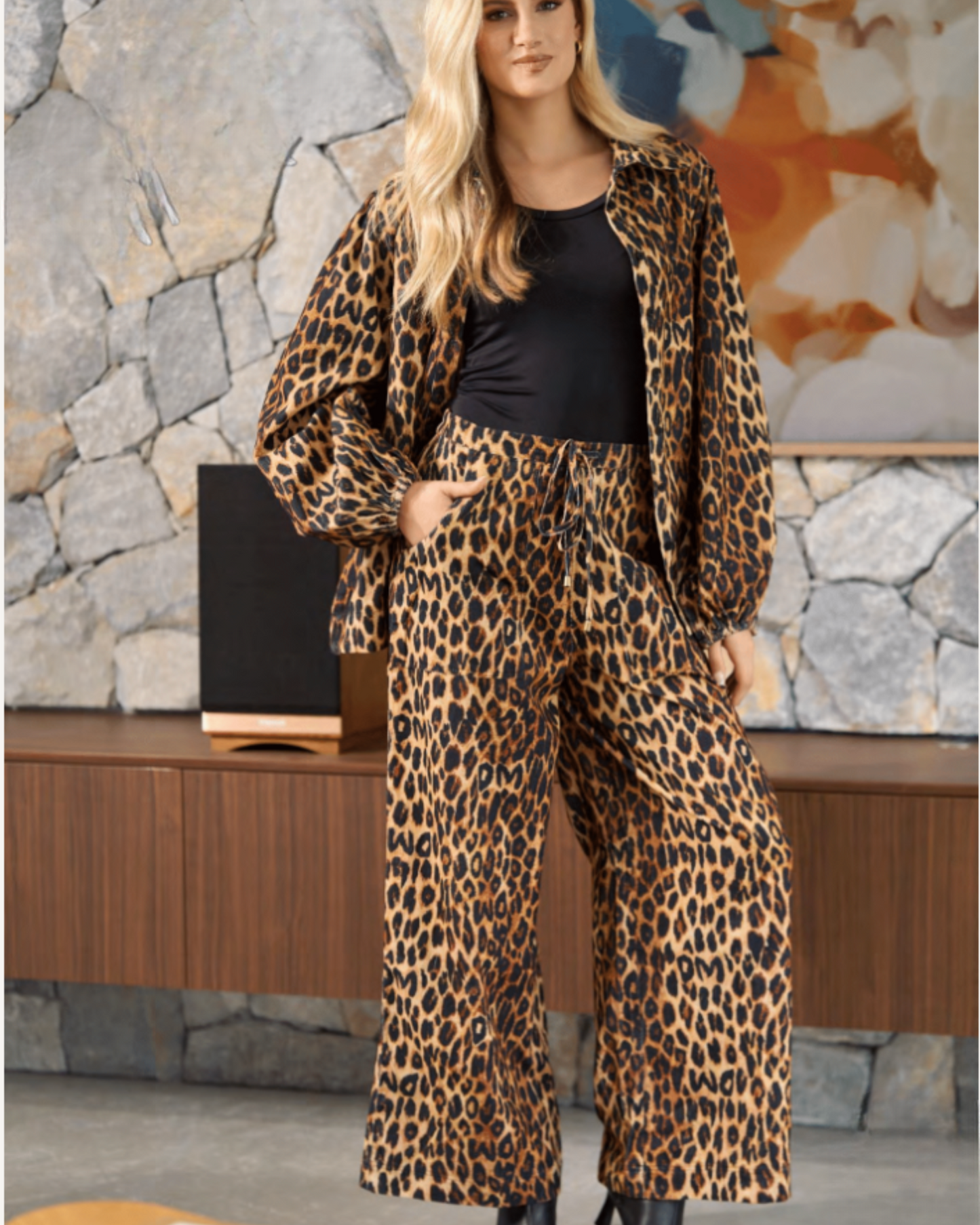Macy Shirt | Leopard Cord