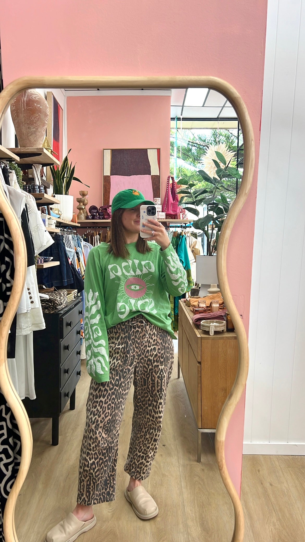 Leo Barrel Jeans | Leopard