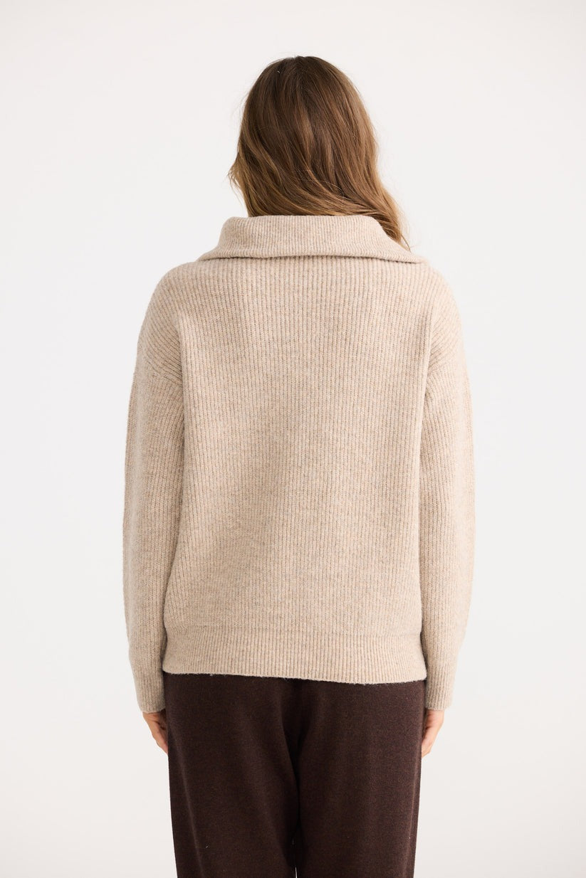 Quarter Zip Cable Knit