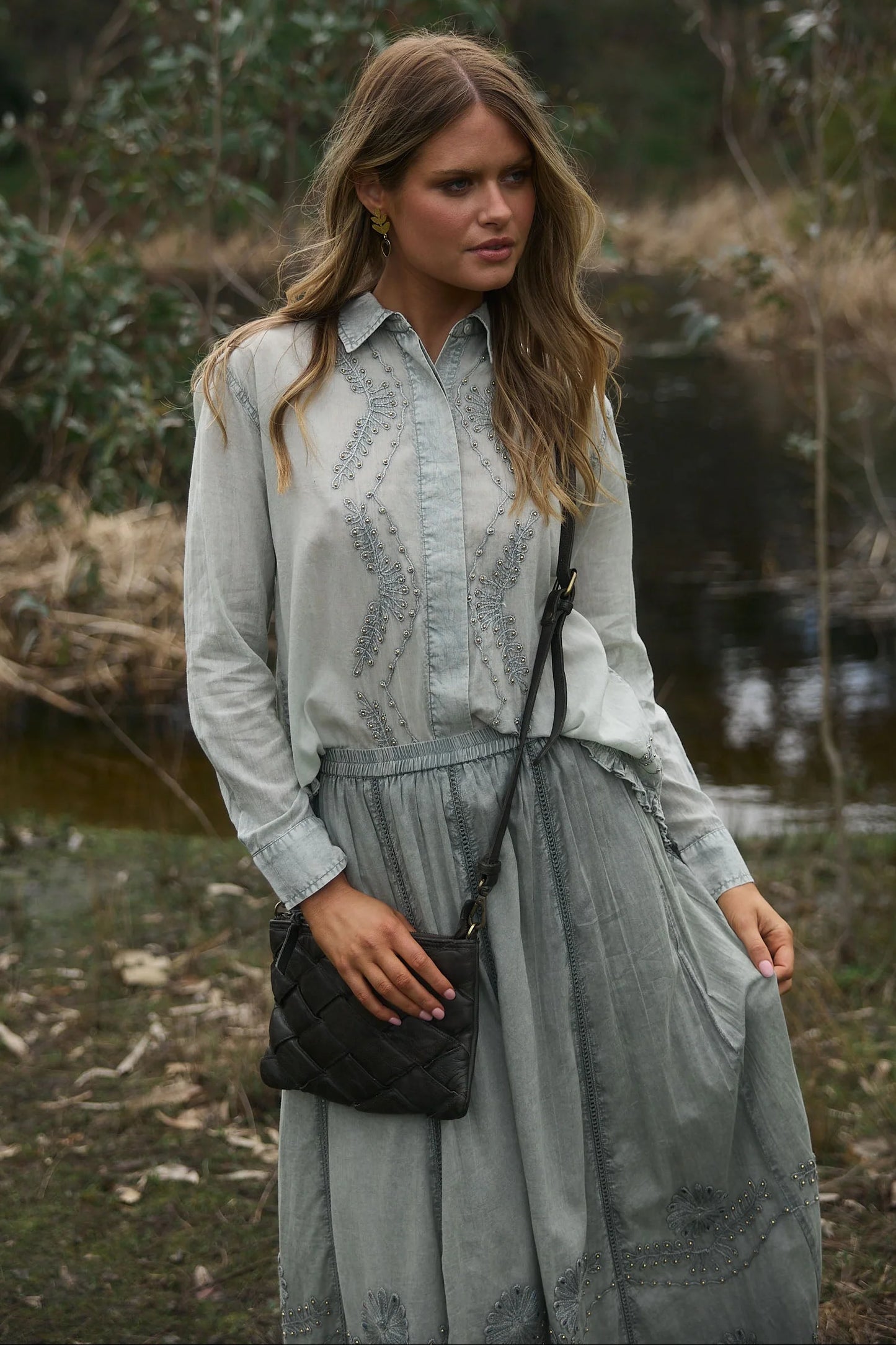 Sienna Shirt | Moss