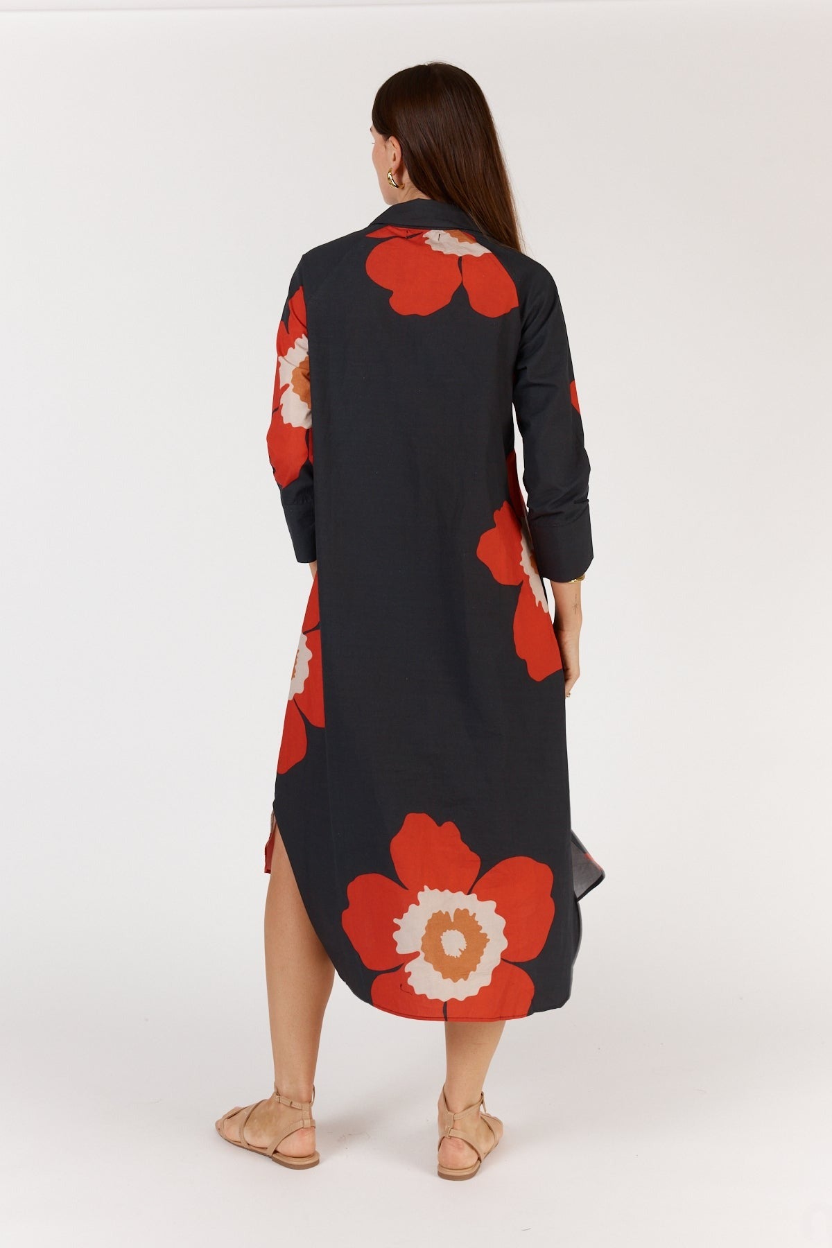 Poppy Shirtdress | Red
