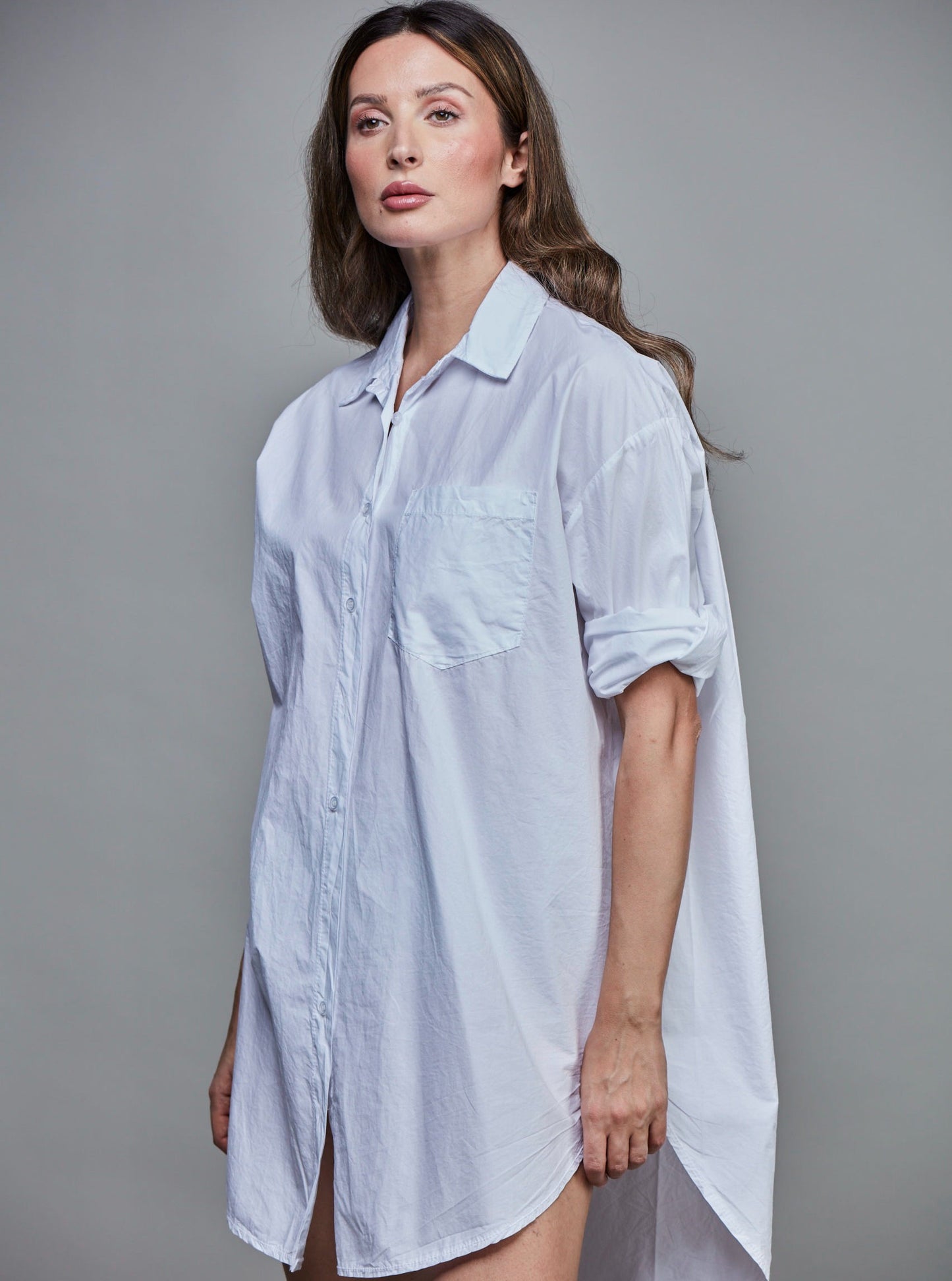 Boyfriend Long Shirt | White