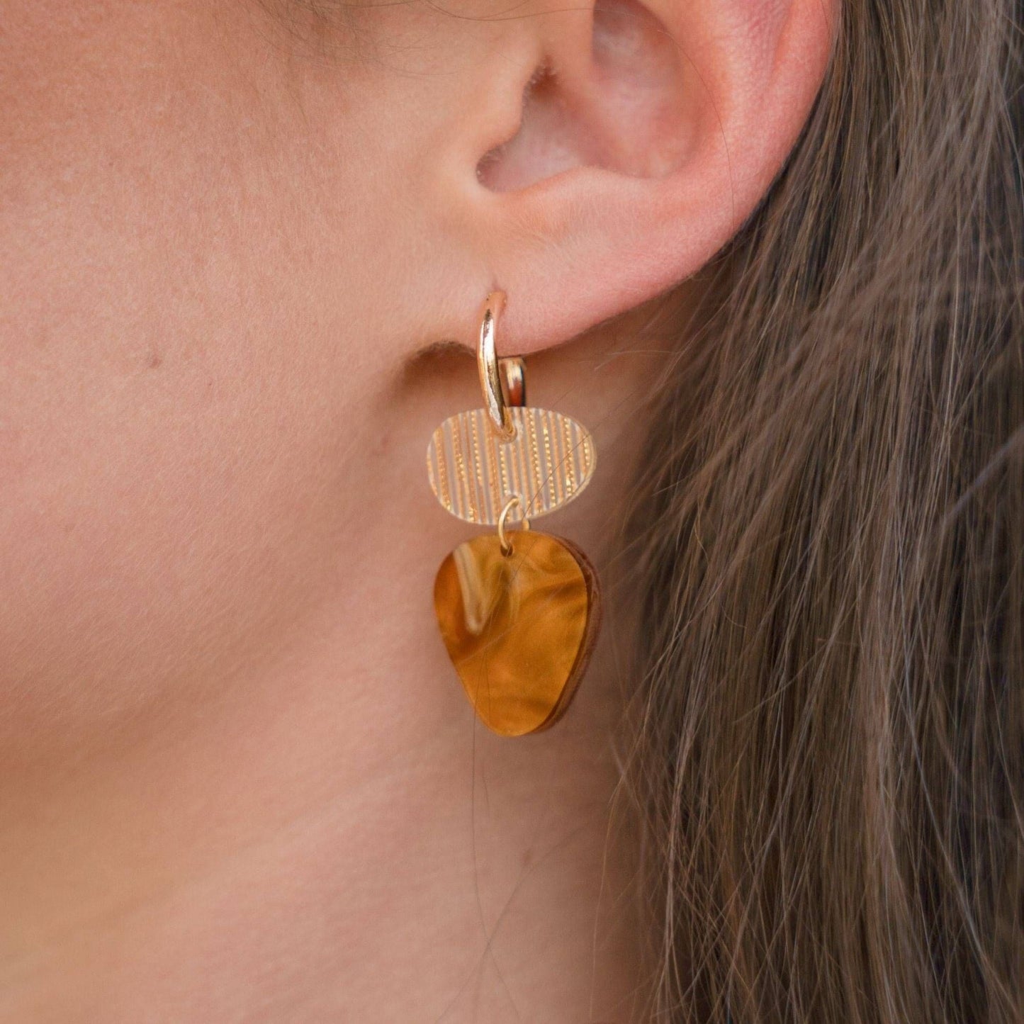 Dune Earrings | Amber