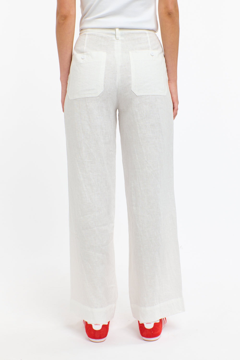 Perry Linen Pants | White