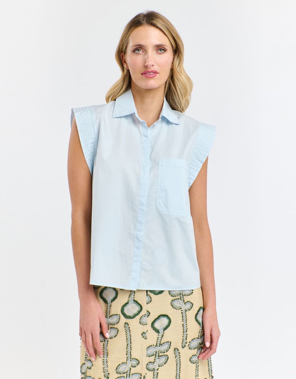 Gigi Shirt | Powder Blue
