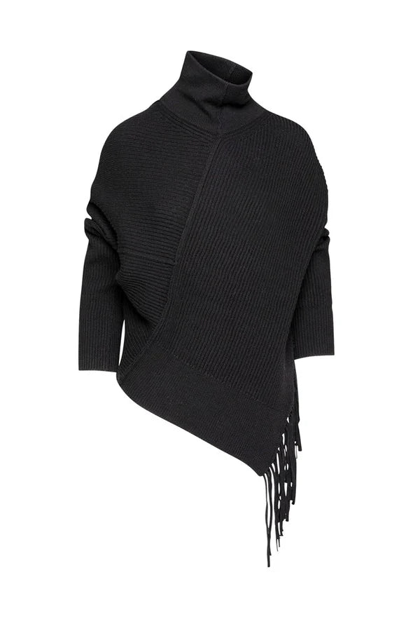 Aragon Asymmetric Fringed Tunic