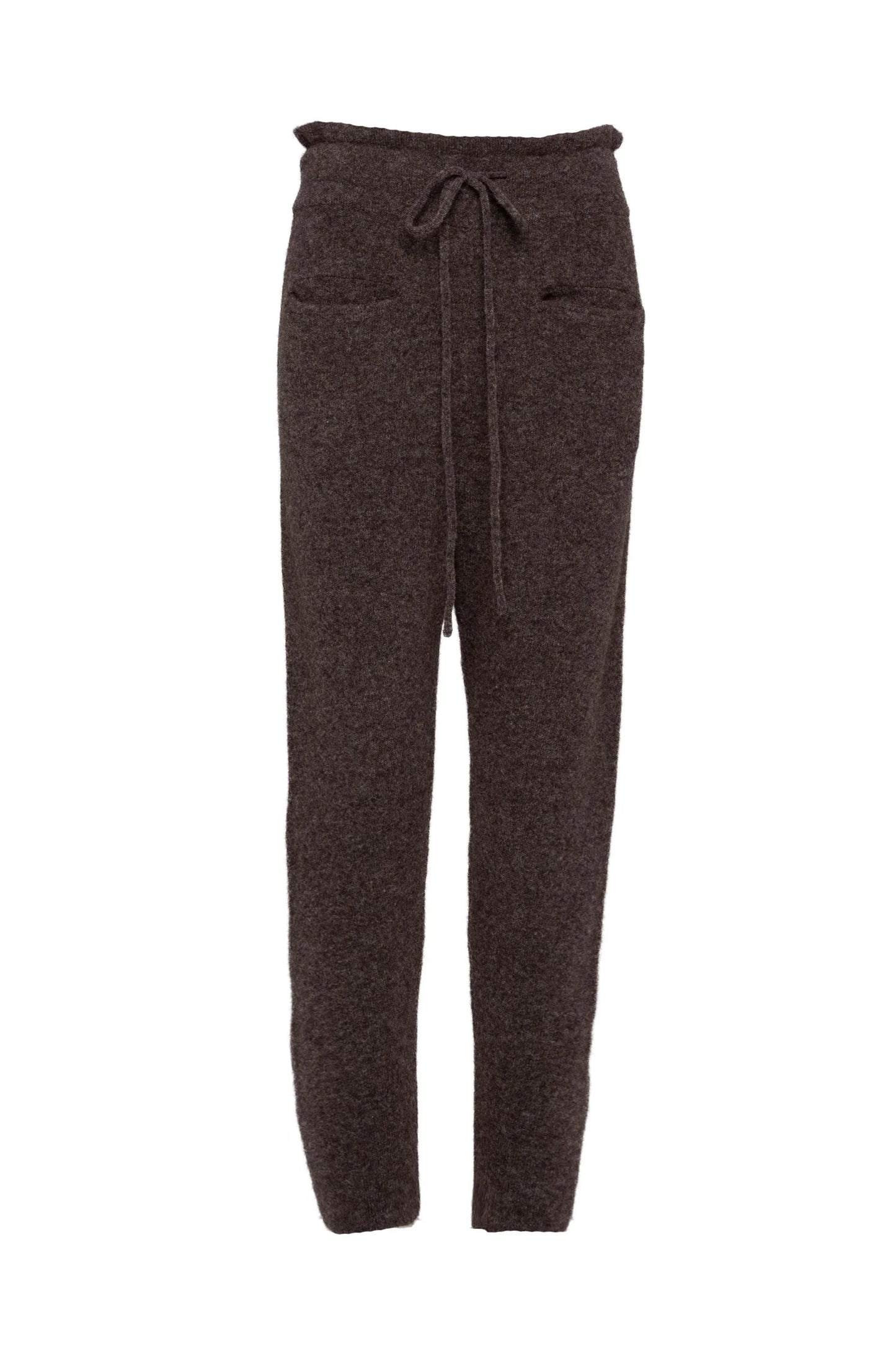 Palo Alpaca Knit Relaxed Drawstring Sweat Pant | Espresso