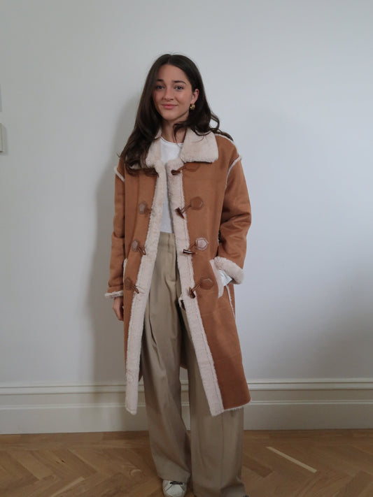 Faux Fur Toggle Coat
