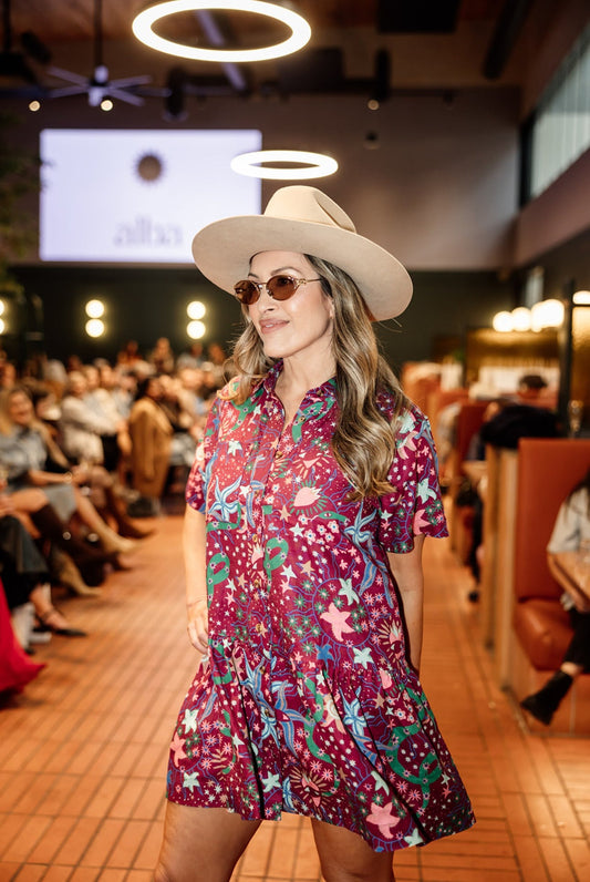 Gina Short Sleeve Pocket Dress | I’ll mare multi print