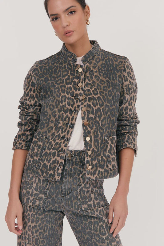 Heather Leopard Print Jacket