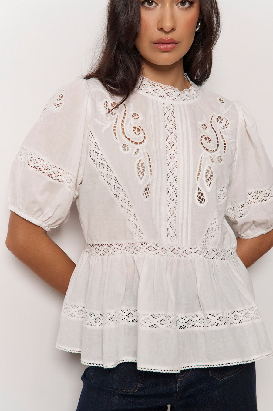 Ophelia Boho Peplum Top