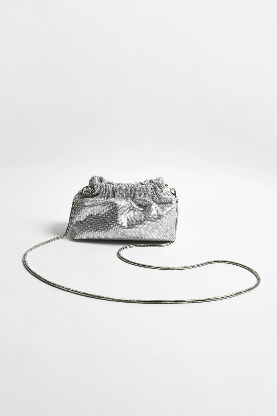 Elena Gathered Diamante Mini Bag