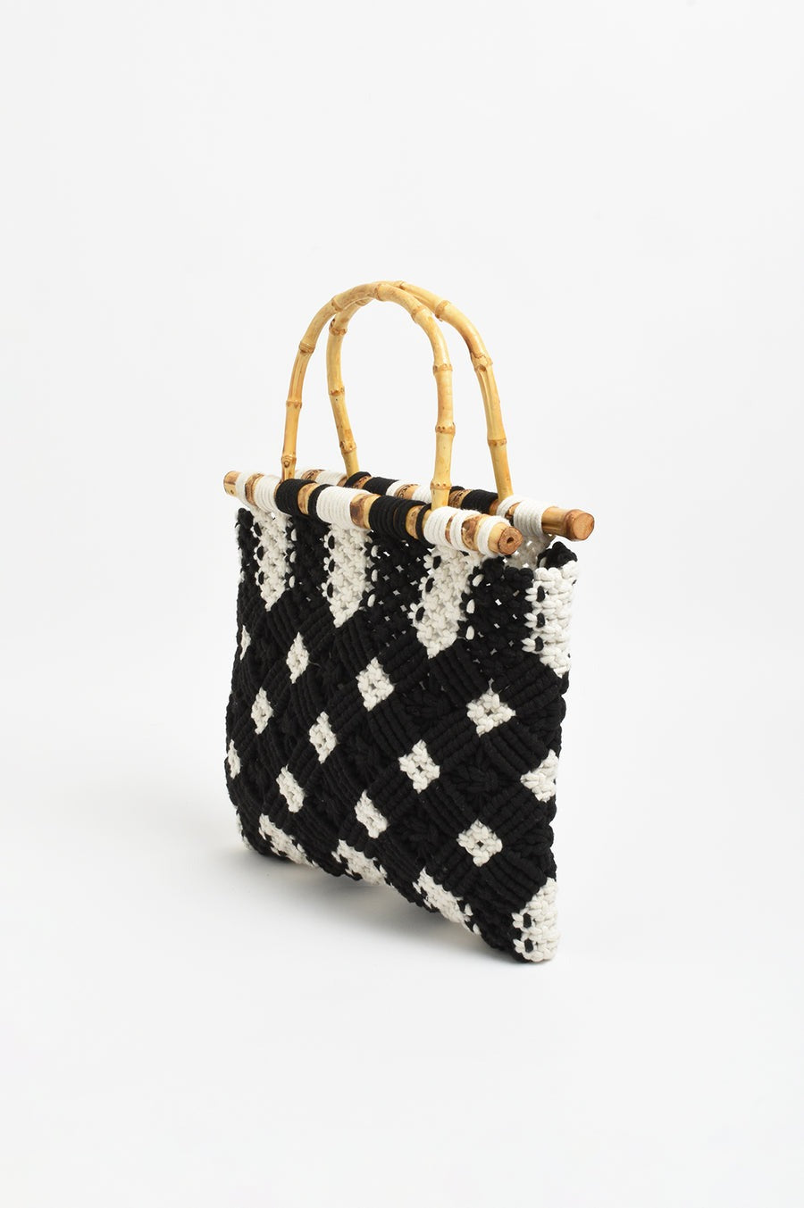 Brittney Crochet Bamboo Handle Bags