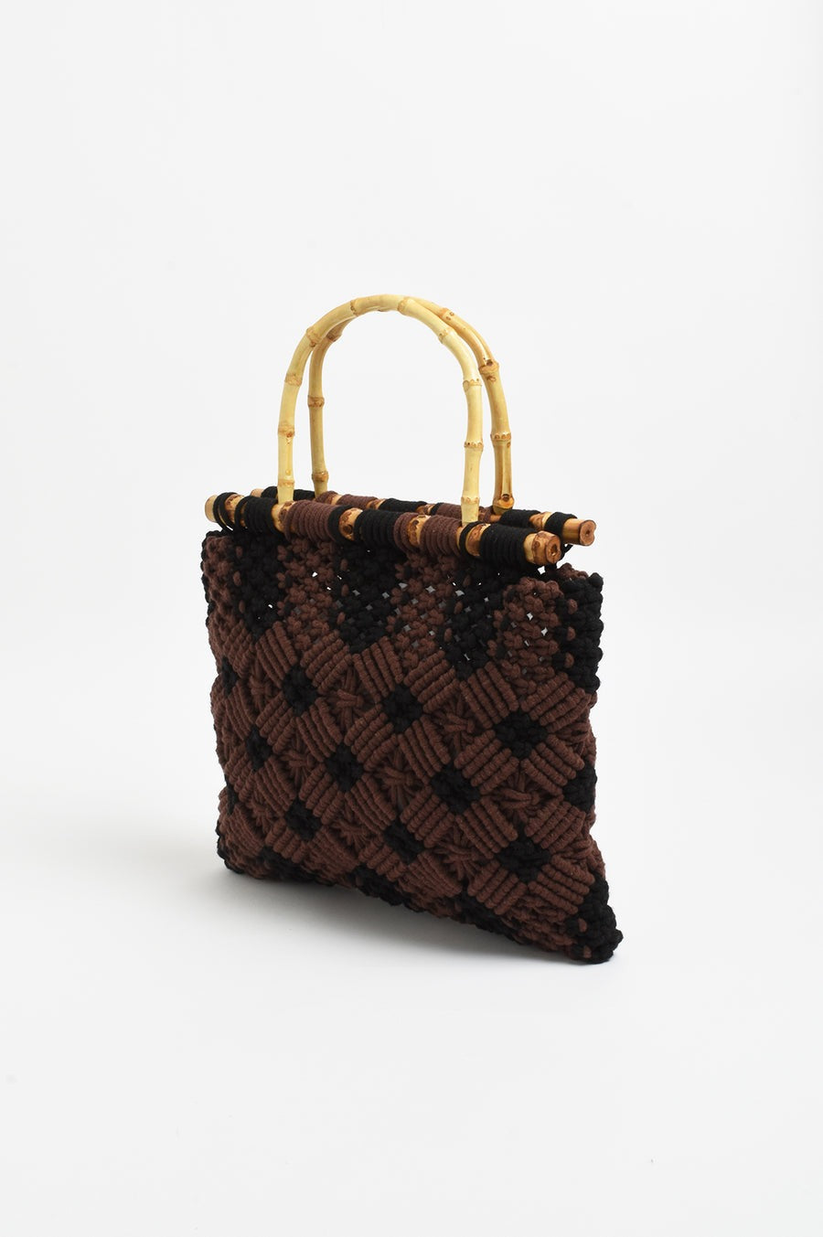 Brittney Crochet Bamboo Handle Bags