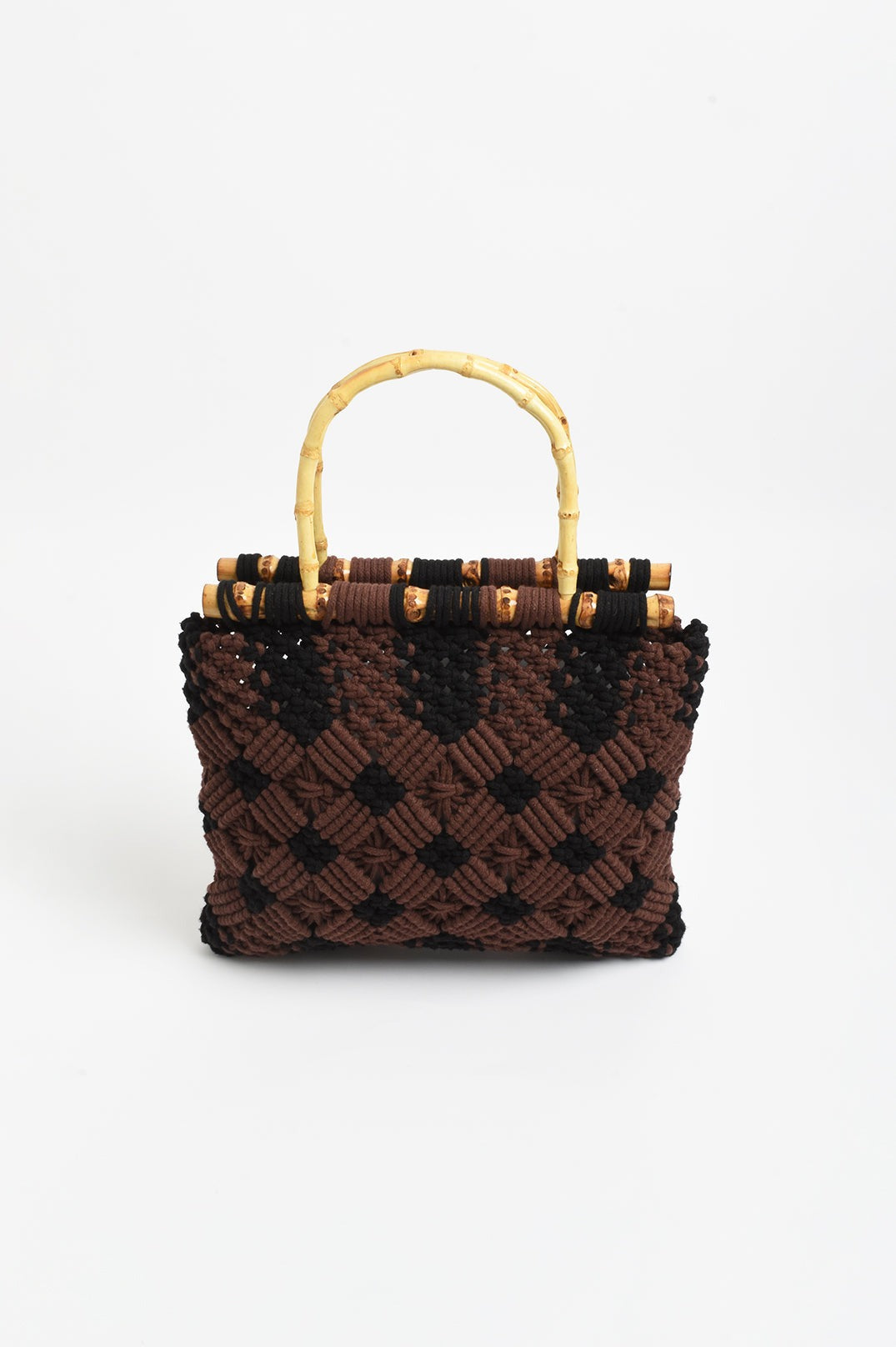 Brittney Crochet Bamboo Handle Bags