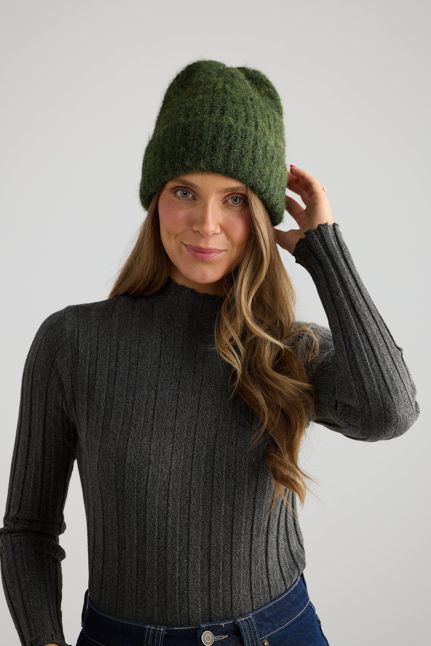 Andrea Beanie | Olive & Chocolate