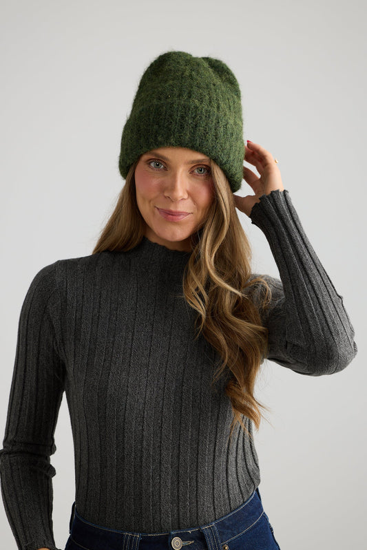 Andrea Beanie | Olive & Chocolate