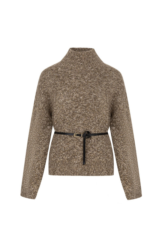 Alida Knit Jumper | Brown