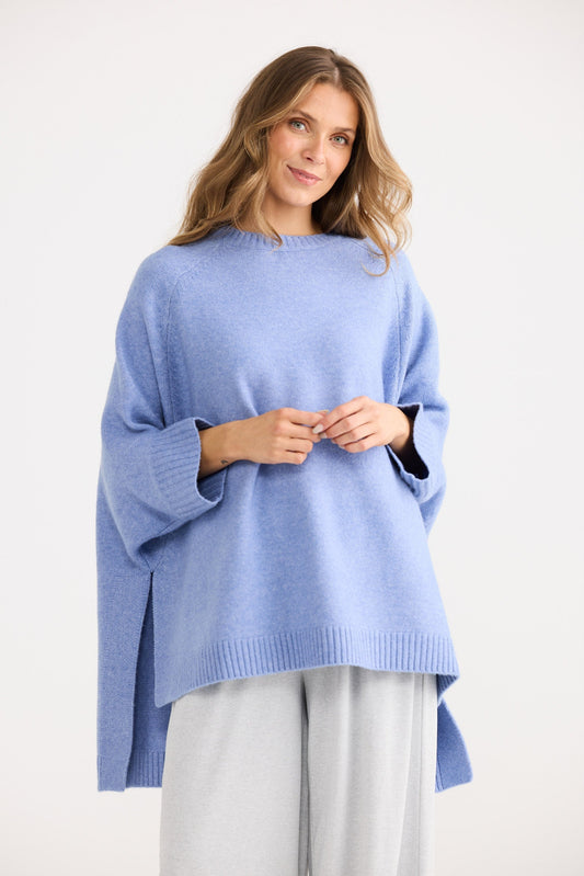 Cinder Poncho | Powder Blue