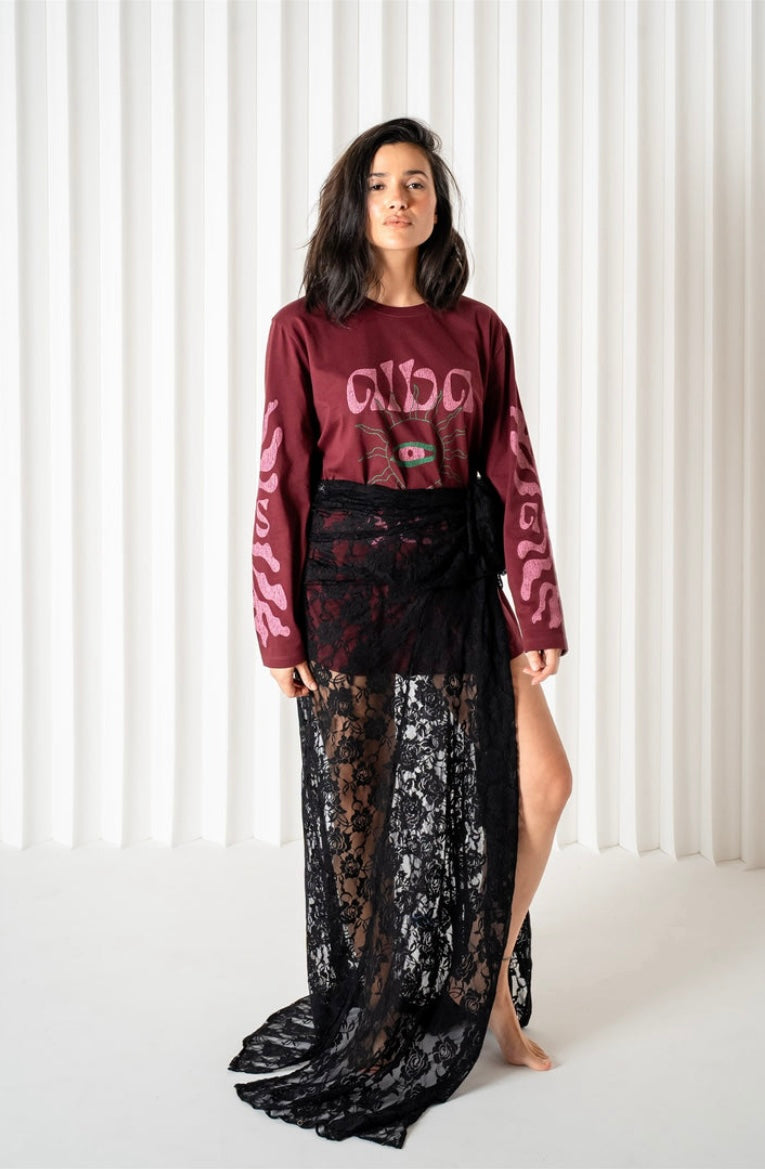 Capri Long Sleeve Printed Tee