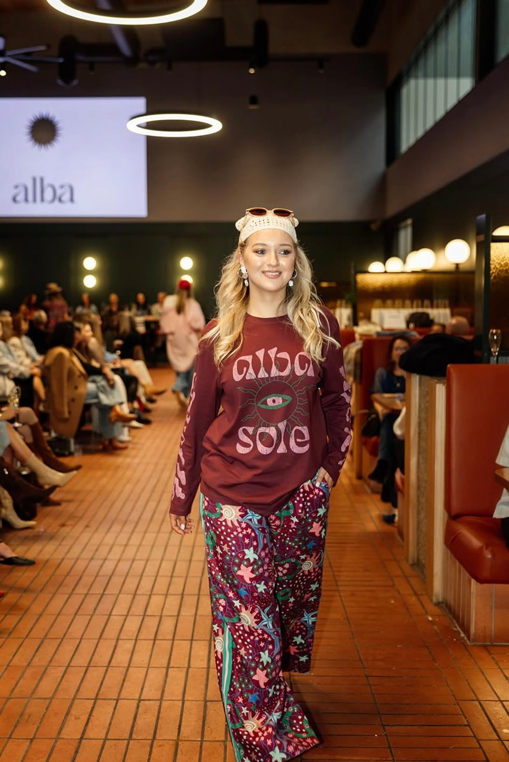 Capri Long Sleeve Printed Tee