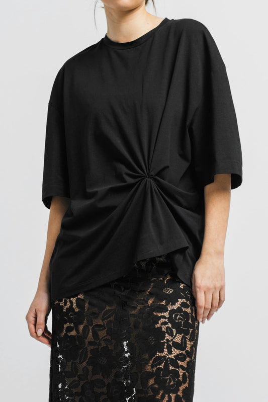 Ajaccio Knot Front Top | Black