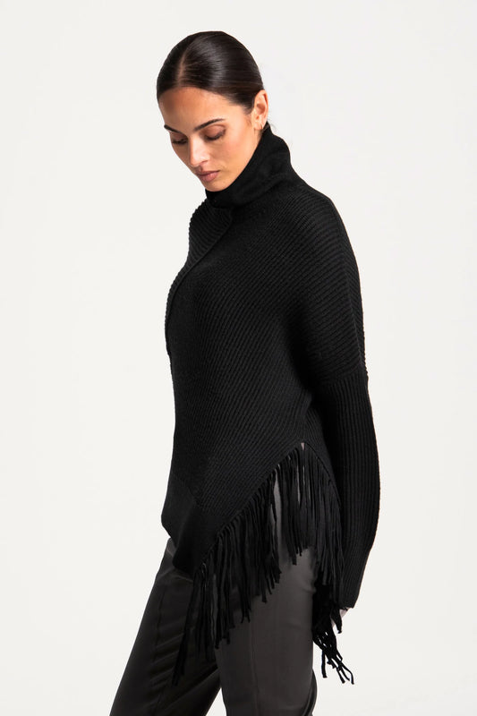 Aragon Asymmetric Fringed Tunic