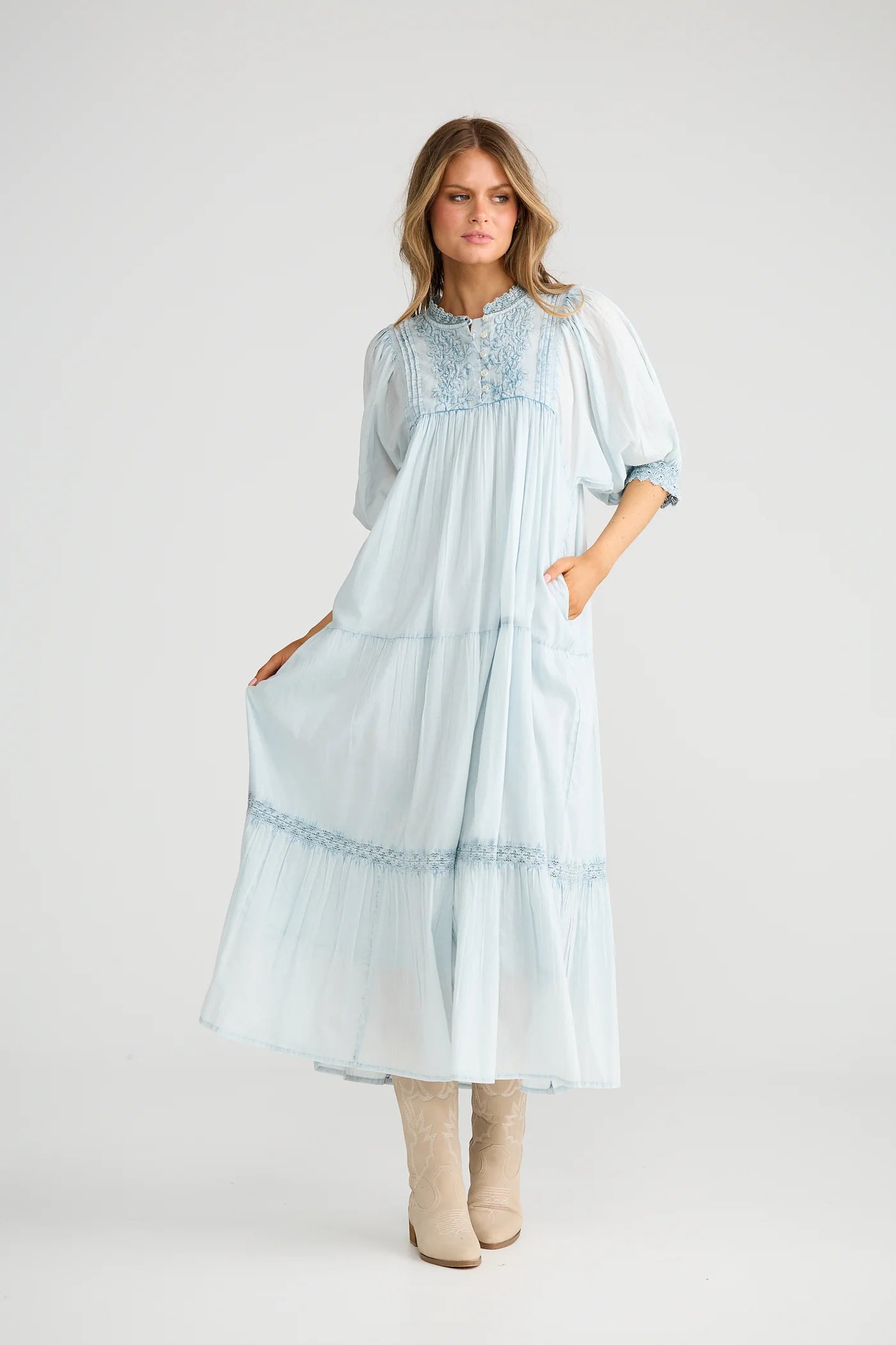 Phoebe Dress | Light Blue