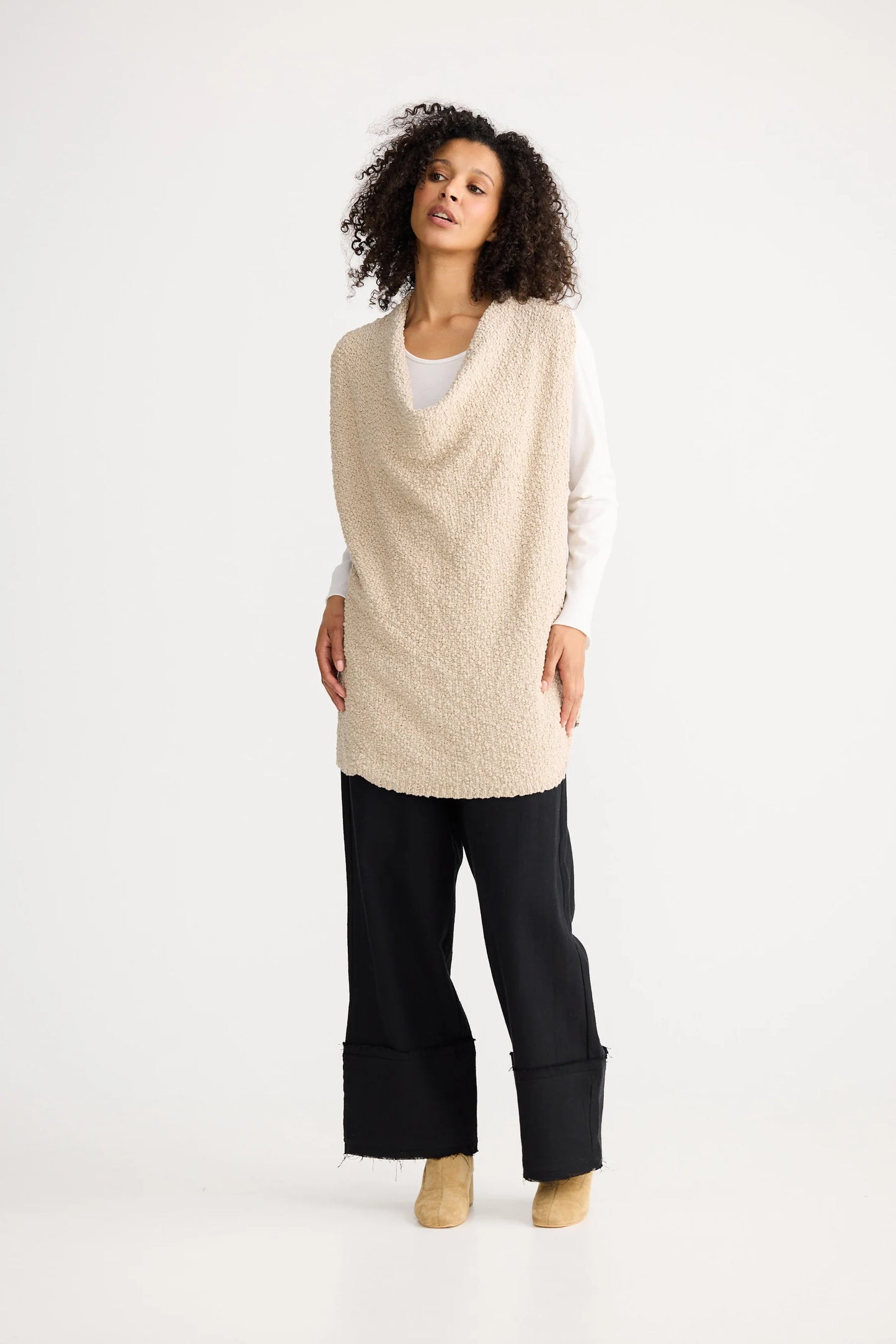 Tova Knit Tank | Latte