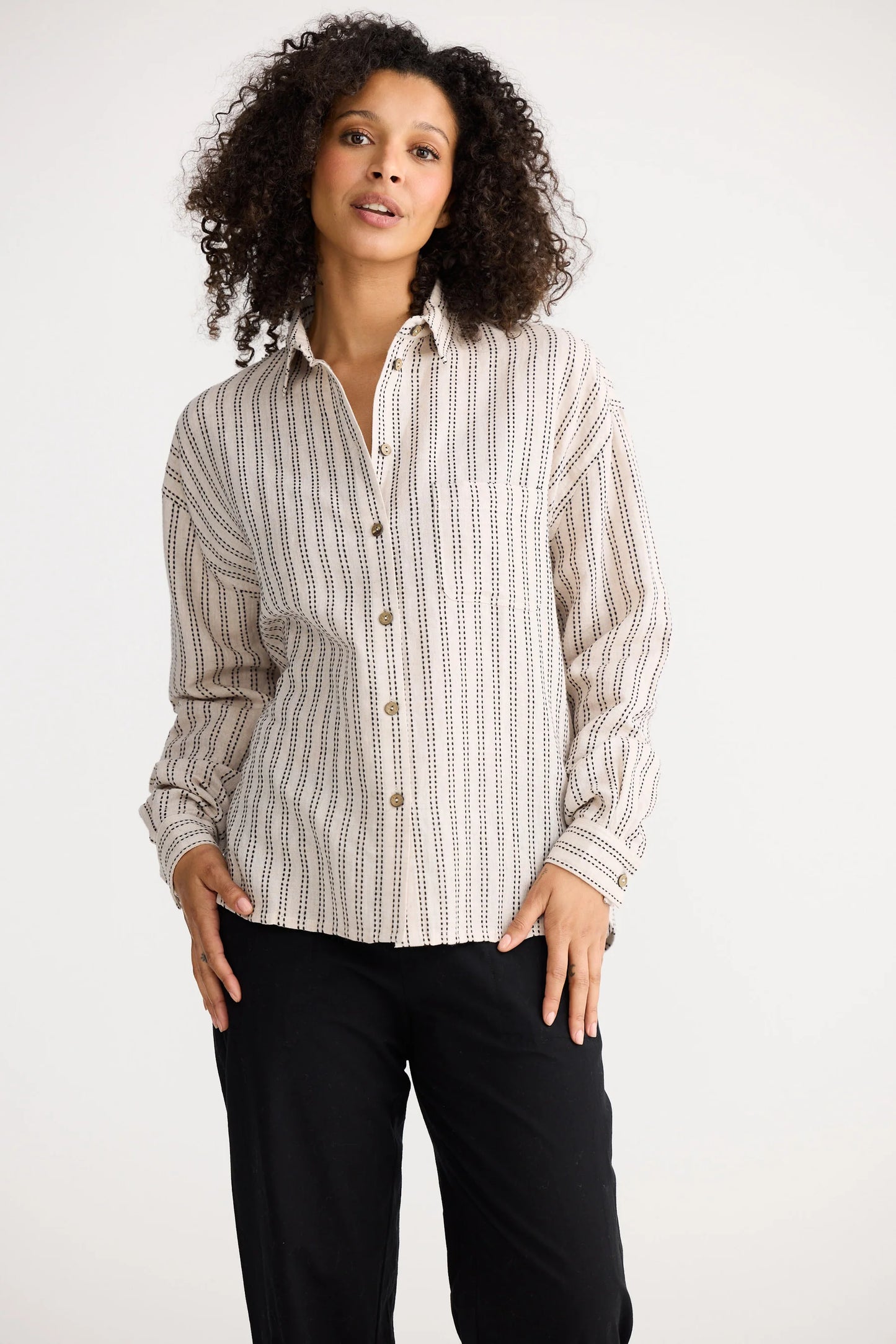 Morgan Shirt | Natural Stitch