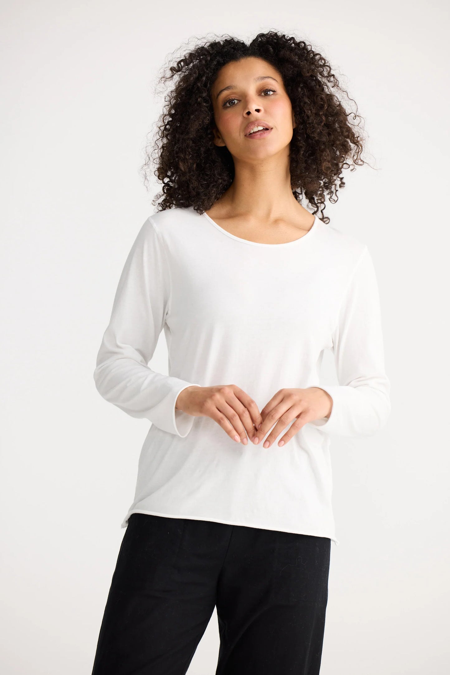 Kasai Long Sleeve Top | Ivory