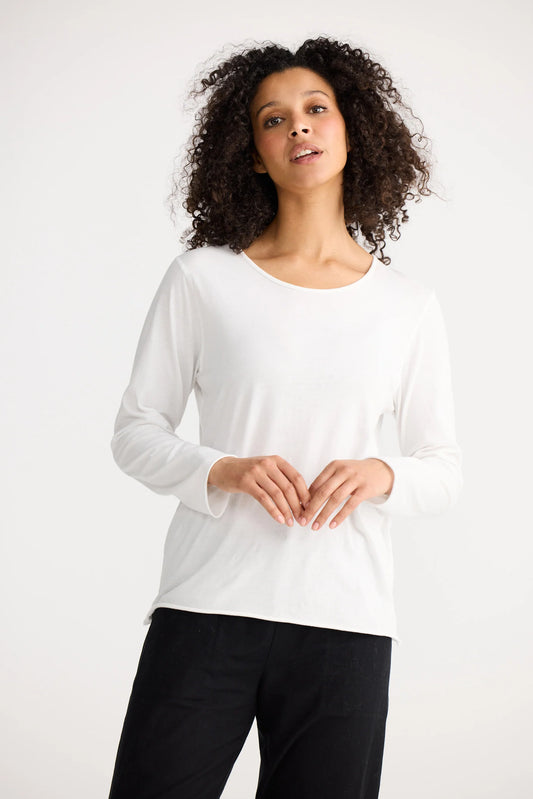 Kasai Long Sleeve Top | Ivory