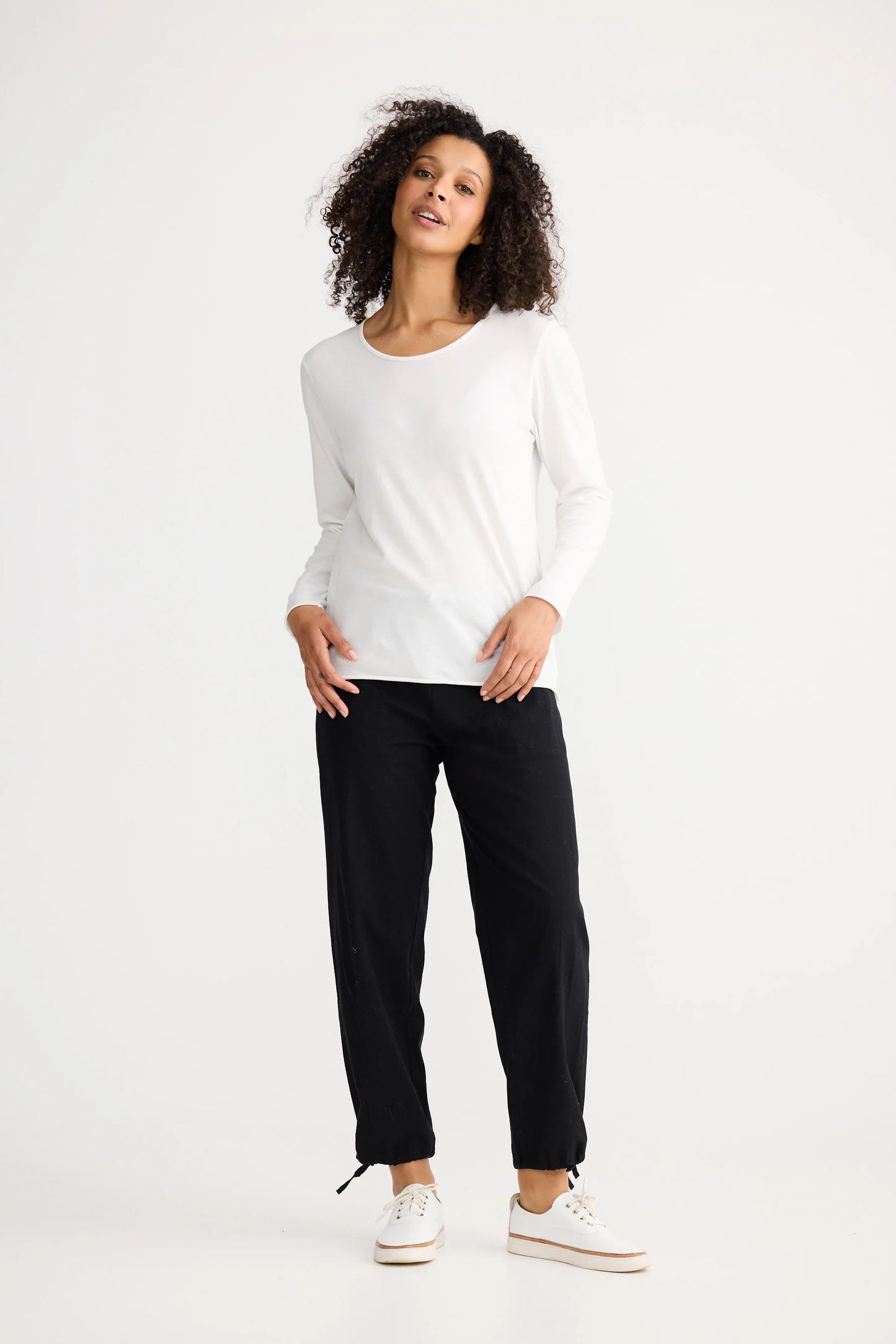Kasai Long Sleeve Top | Ivory