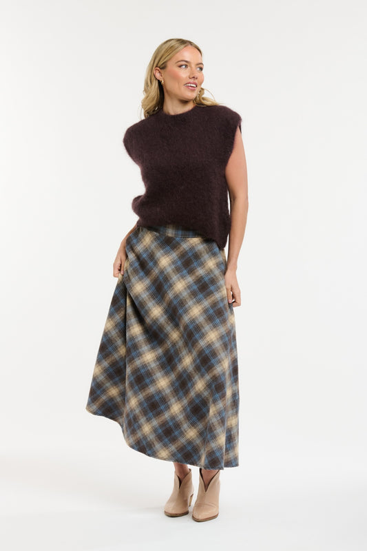Mohair Knit Vest | Mocha