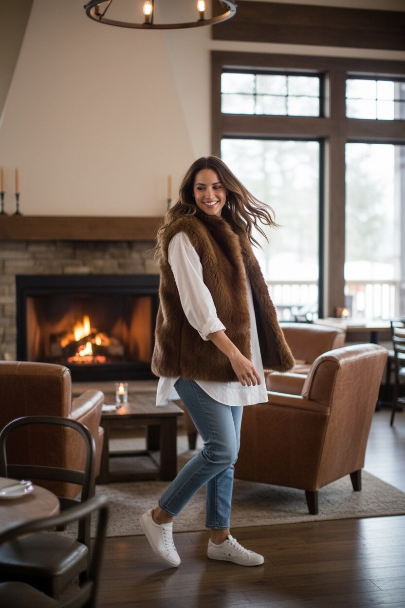 Vivienne Fur Vest | Mink