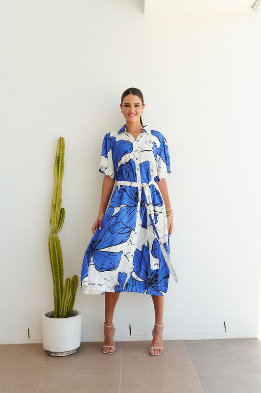 Poppy Dress | Blue Hibiscus