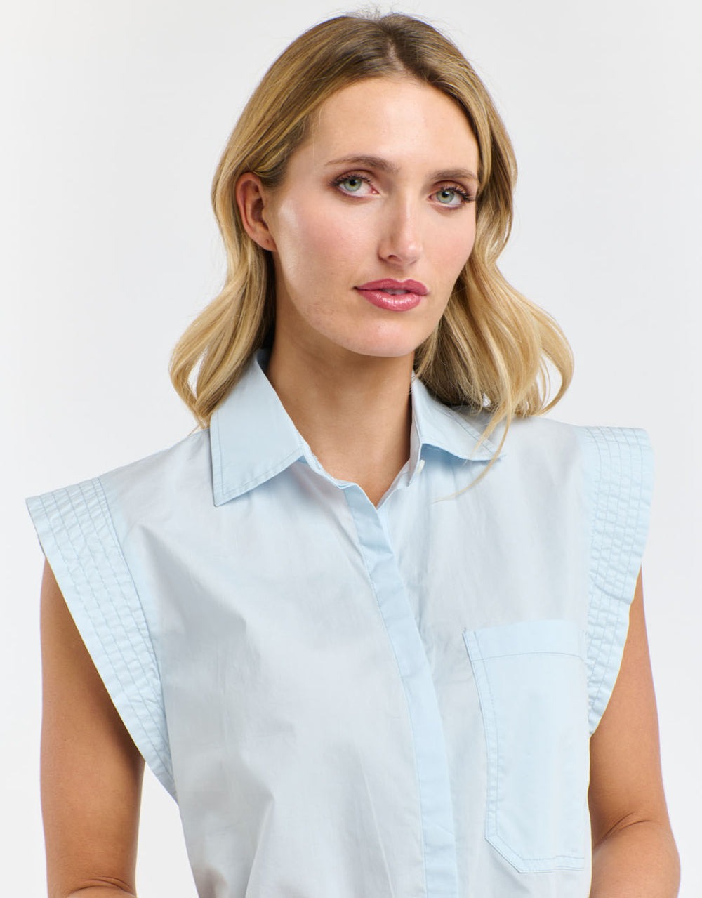 Gigi Shirt | Powder Blue