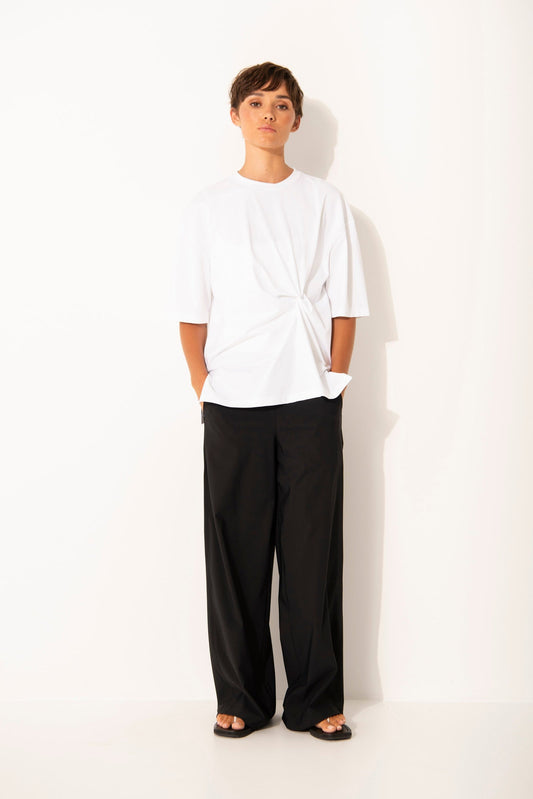 Ajaccio Knot Front Top | White