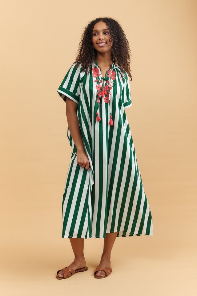 Clara Dress | Floral Stripe