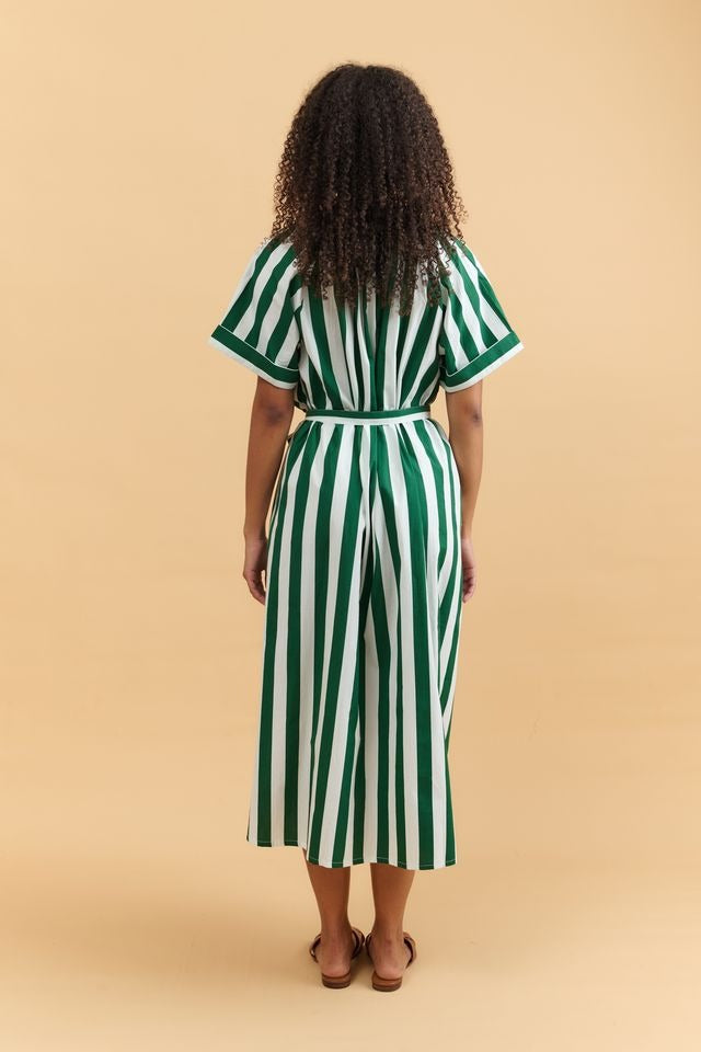 Clara Dress | Floral Stripe