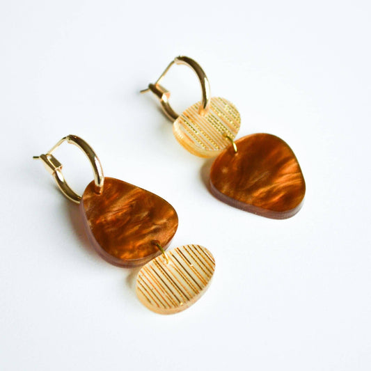 Dune Earrings | Amber