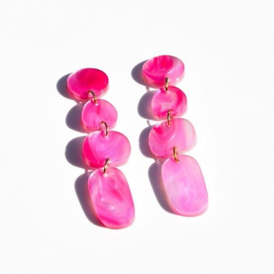 Juno Earrings | Magenta